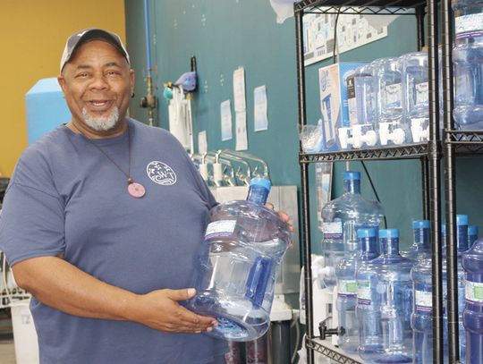 WATER STORE BUILDING STEAM IN NEW LOCATION