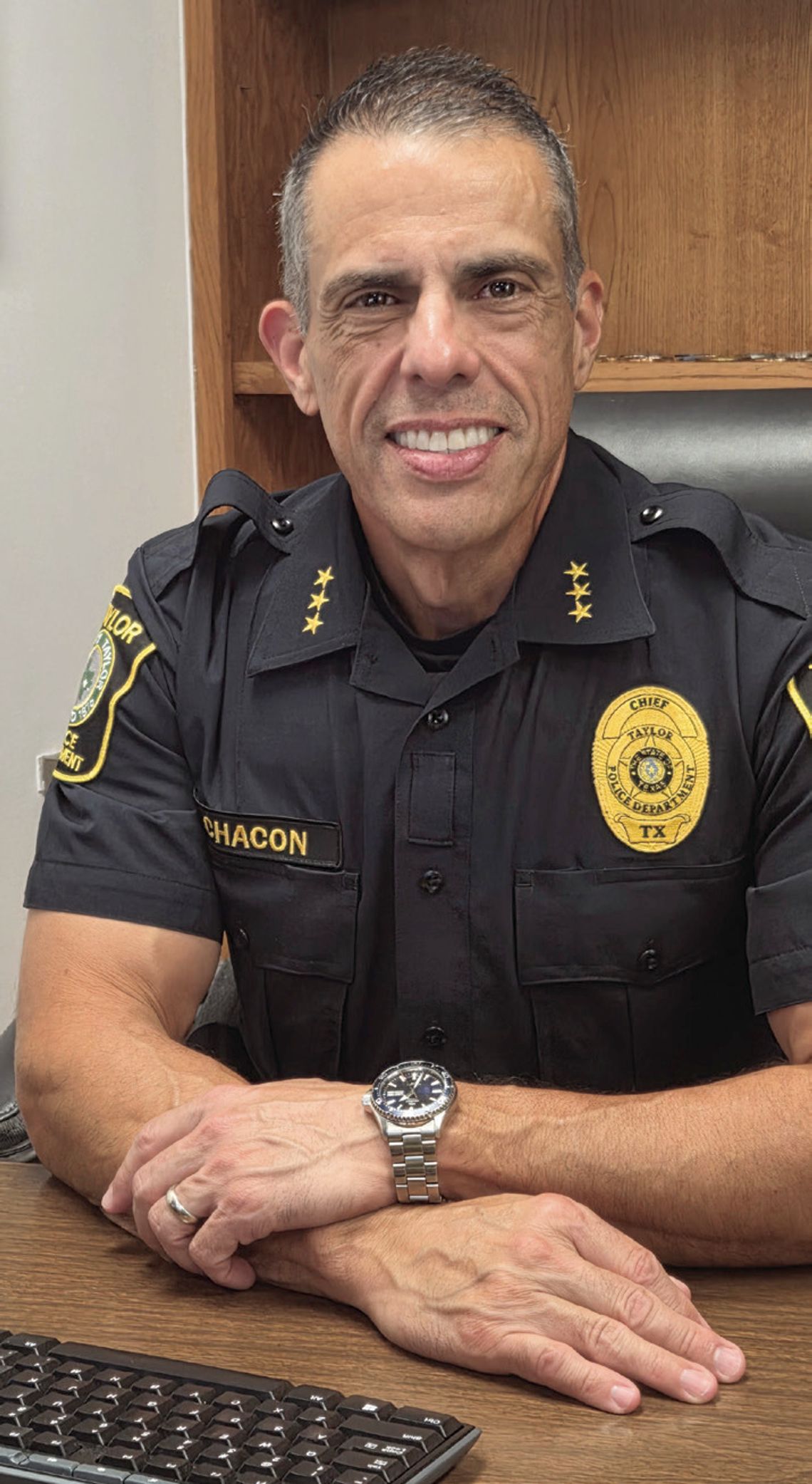TAYLOR’S NEW TOP COP HITS THE GROUND RUNNING TAYLOR’S NEW TOP COP HITS THE GROUND RUNNING